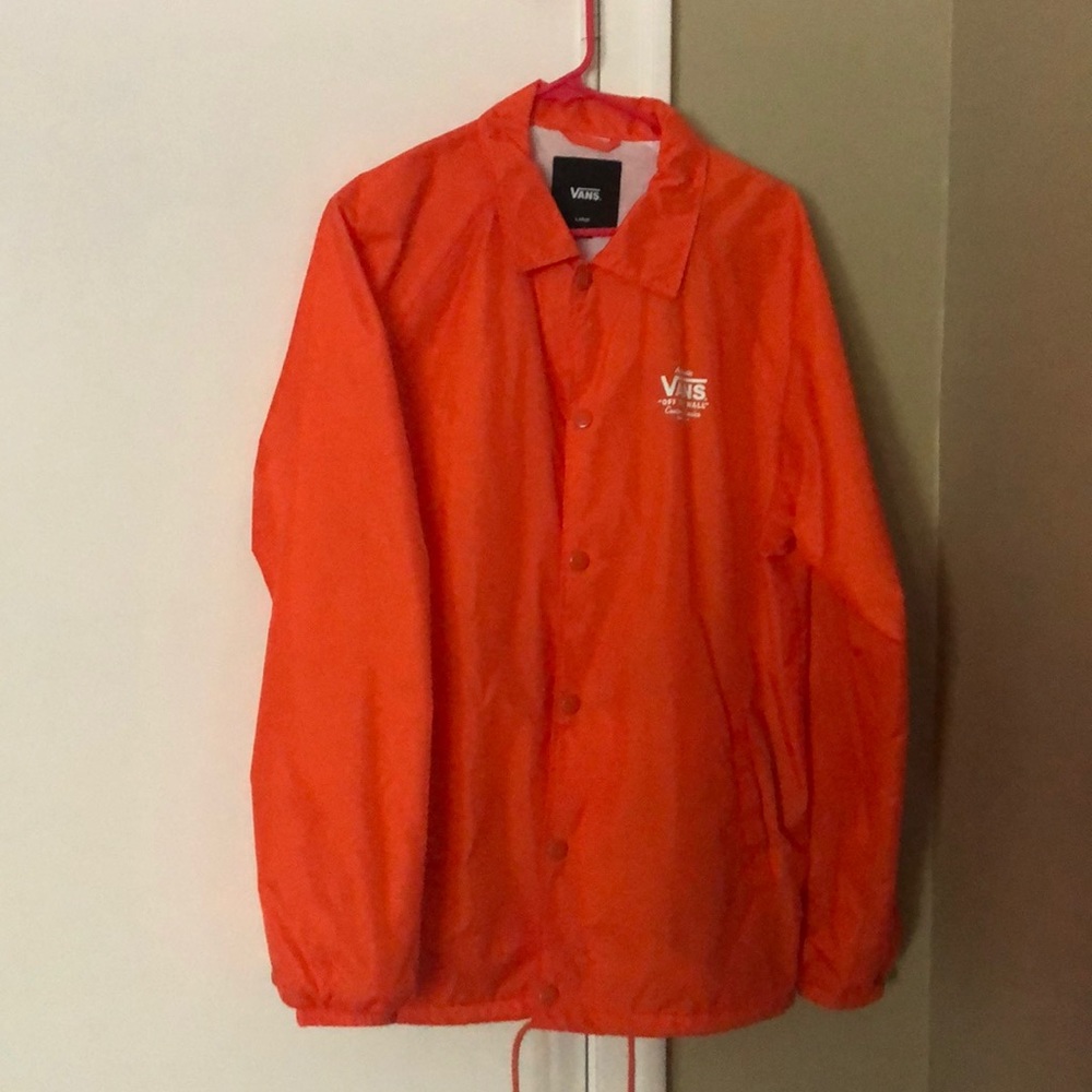 Vans Authentic Orange Coach Jacket Men’s Large
